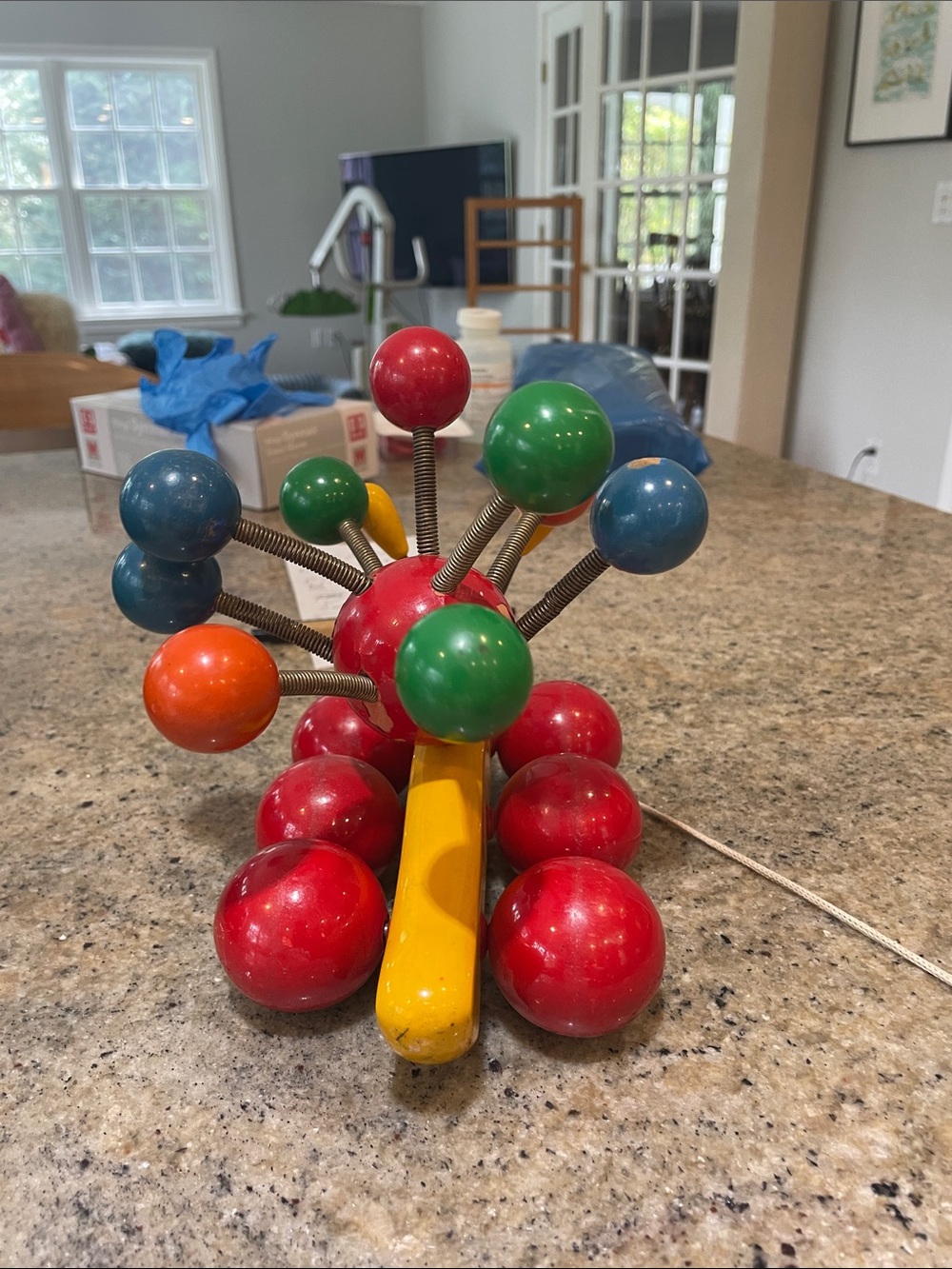 Classic Wooden Pull-Along Caterpillar Toy - Multicolor - Picture 3 of 4